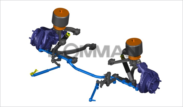 前懸架系統(tǒng)-空氣彈簧獨立懸架